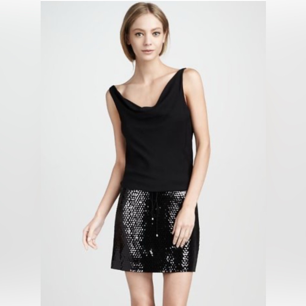 Diane vonFURSTENBERG Black Dress, Sequin